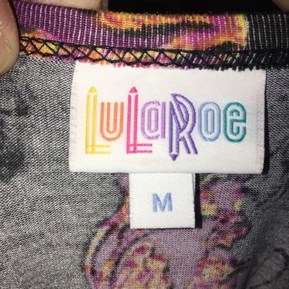 Lularoe poppies M high low Carly dress - Picture 3 of 3